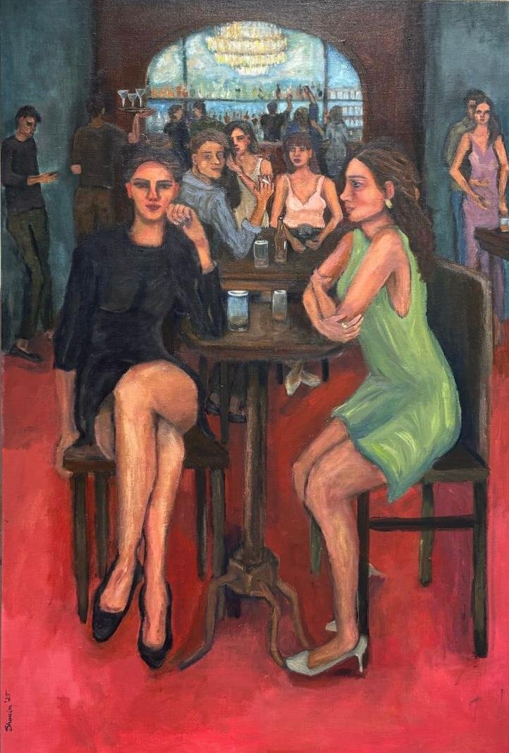 Bar Chatter | 24x36 Inches